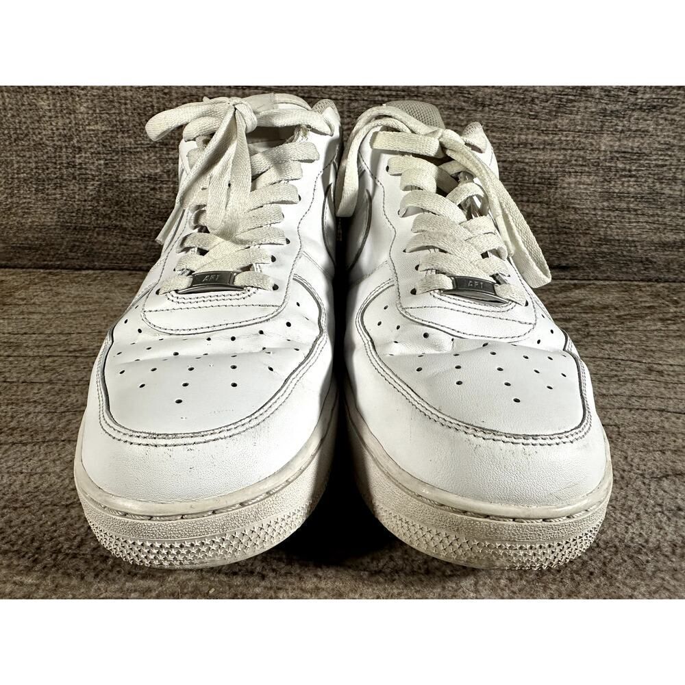 Nike Air Force One ‘07 Size 13 White Casual Sneaker Shoe Pre-Owned Cw2288-111 - Picture 2 of 11